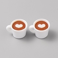 Шоколадный Мини-чашка из искусственной смолы для кофе, для украшения кукольного домика, цвет шоколада, 14x23x18 мм