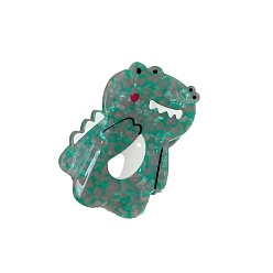 Светлый Морско-зеленый Заколки для волос с когтями из ацетата целлюлозы (смола), крокодил, аксессуары для волос для женщин и девочек, светло-зеленый, 83x50 мм