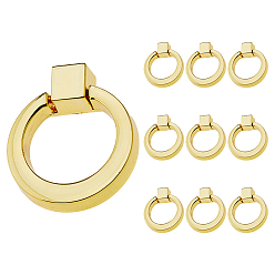 Золотой 10 ручки для ящиков из цинкового сплава, ручки шкафа, аксессуары для дверных ручек, с винтом, золотые, 39.5x40x7 мм