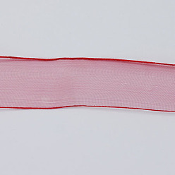 Dark Red Organza Ribbon, Dark Red, 1-5/8 inch(41mm), about 100yards/bundle