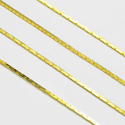 Золотой Латунные бостонские звенья цепи, пайки, с катушкой, без кадмия, без никеля и без свинца, золотые, 0.65 мм