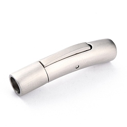 Нержавеющая Сталь Цвет Не тускнеет 316 хирургические штыковые застежки из нержавеющей стали, колонка, цвет нержавеющей стали, 30x6x6.5 мм, внутренний диаметр: 4 мм