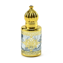 Gold Glass Roller Ball Bottles, with Cover, SPA Aromatherapy Essemtial Oil Empty Bottle, Gold, 6.8x2.8cm, Capacity: 10ml(0.34fl. oz)