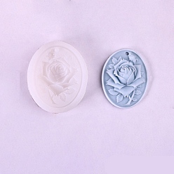 Белый Силиконовые формы для мыла, для инструментов для выпечки, diy формы для выпечки, форма для кекса бисквитные шоколадные формы, цветок, белые, 80x65x18 мм