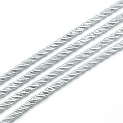 Gainsboro Nylon Thread, 3-Ply, Gainsboro, 5mm, about 20yards/roll(18.28m/roll)