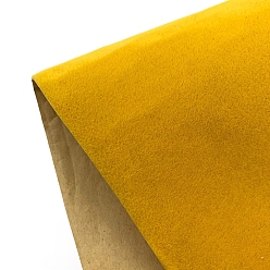 Золотистый Самоклеящиеся бархатные флокированные ткани, для diy подарочной коробки упаковочной ткани дисплея счетчика, золотые, 148x40x0.1 см