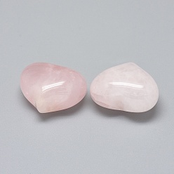 Rose Quartz Natural Rose Quartz Heart Palm Stone, Pocket Stone for Energy Balancing Meditation, 20~21x25~25.5x13~14mm