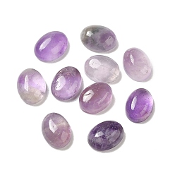 Фиолетовый Овальные природный аметист кабошоны, фиолетовые, 8x6x3 мм