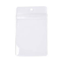 Прозрачный Прямоугольные прозрачные подарочные пакеты из ЭВА с застежкой-молнией, топ сумки печать, прозрачные, 11.5x7x0.03 см