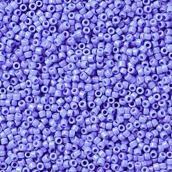 (48L) Opaque Periwinkle Toho 15/0 runde Perlen, japanische Rocailles, (48 l) undurchsichtiges Immergrün, 1.5 mm, Bohrung: 0.7 mm, über 3000pcs / Flasche, 10 g / Flasche