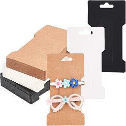 Mixed Color Hair Band Display Cards, Hanging Dangle Holder Cardboard Tags, Mixed Color, 10.5x7.8x0.05cm, 2 colors, 60sheets/color, 120sheets/set