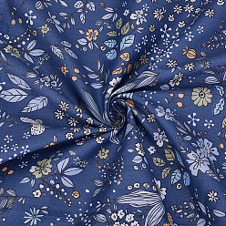 Стально-синий 1м хлопчатобумажная ткань с цветочным узором, товары для рукоделия, стальной синий, 1600x0.2 мм