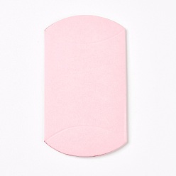 Бледно-Розовый Подарочные коробки, подушка, розовый жемчуг, 6.5x9x2.5 см