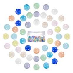 Color mezclado 200 piezas 10 colores cuentas de ojo de gato, rondo, color mezclado, 6 mm, agujero: 1 mm, 20 piezas / color