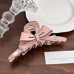 Розовый Заколки для волос в форме когтей из ацетата целлюлозы, аксессуары для волос для женщин и девочек, бантом, туманная роза, 130 мм