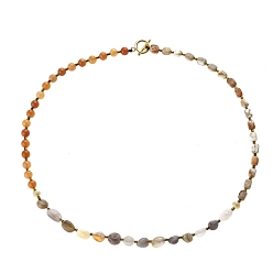 Красный Агат Браслеты из бусин из натурального сердолика и натурального ботсванского агата, многослойные браслеты-обертки для женщин и мужчин, 20-1/2 дюйм (52 см)