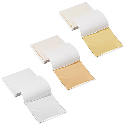 Mixed Color Foil Paper, For Arts, Gilding Crafting, Square, Mixed Color, 8x8.6cm, 3 colors, 100sheets/color, 300sheets/set