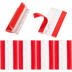 Red Acrylic Self Adhesive Hinge, Rectangle, Red, 75x44x6mm