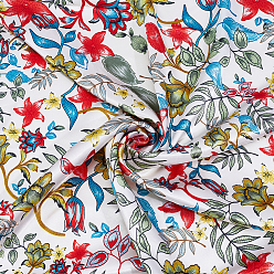 Разноцветный Цветочная полиэфирная ткань, для самостоятельного изготовления поделок и украшения одежды, красочный, 2000x1510x0.1 мм