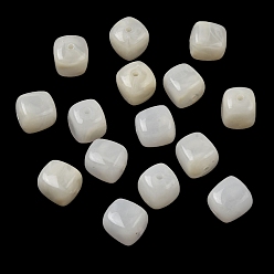 Папайя Оранжевый Непрозрачные акриловые бусины, имитация драгоценных камней, кубические, два тона, papayawhip, 17x15.5x15.5 мм, отверстие : 3 мм, 143 шт / 500 г