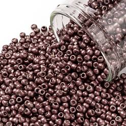 (564F) Matte Galvanized Cabernet TOHO Round Seed Beads, Japanese Seed Beads, Frosted, (564F) Matte Galvanized Cabernet, 11/0, 2.2mm, Hole: 0.8mm, about 50000pcs/pound