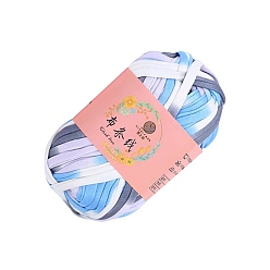 Светло-Голубой Супермягкая полиэфирная пряжа, для ручного вязания толстой нити, Небесно-голубой, 23 мм