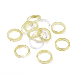 Темный Хаки Двухцветные кольца из акрила, имитация лампворк, круглые кольца, Темный хаки, 22.5x4 мм, внутренний диаметр: 17.5 мм, Около 667 шт / 500 г