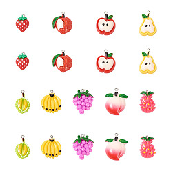 (52) Непрозрачная лаванда 36 шт 9 подвески из смолы в стиле, с железной платиной петлей, груша, разноцветные, 23~34x16~28x5.5~10.5 мм, отверстие : 1.8~2 мм, 4 шт / стиль