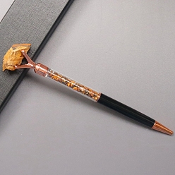 Тигровый глаз Ручка из натурального тигрового глаза, офисные принадлежности, 170 мм