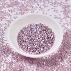 (QTL256) Transparent Smoky Amethyst AB MIYUKI Quarter TILA Beads, Japanese Seed Beads, 2-Hole, (QTL256) Transparent Smoky Amethyst AB, 5x1.2x1.9mm, Hole: 0.8mm, about 2400pcs/50g
