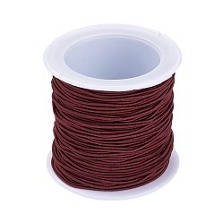 Dark Red Elastic Cord, Dark Red, 1mm, about 22.96 yards(21m)/roll