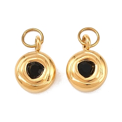 Реактивный Самолет 304 подвески из нержавеющей стали, плоско-круглые, со стразами, ионное покрытие (ip), с целью перехода в кольце, реальный 18 k позолоченный, струя, 10.5x7.5x4 мм