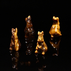 Тигровый глаз Естественный тигр украшения дисплея глаз, украшение домашнего офиса, кролик, 25 мм