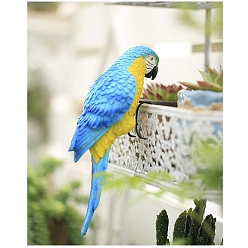 Темно-Голубой Украшения для попугаев из смолы, подвесные украшения в горшках для сада и двора, глубокое синее небо, 80x70x217 мм