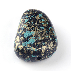 Antique Bronze Plated Antique Style Acrylic Beads, Drop, Antique Bronze Plated, 30.5x24x13.5mm, Hole: 2.5mm, about 68pcs/500g