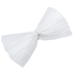 Белый Палантин из полиэстеровой ткани для невесты, Аксессуары для орнаментов, белые, 950x110~115x7 мм