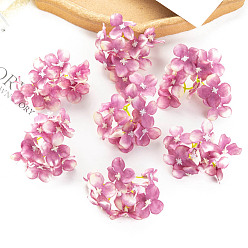 Серо-розавый Цветочные украшения из ткани, искусственный цветок, для украшения свадебного дома, увядшая роза, 80x50 мм