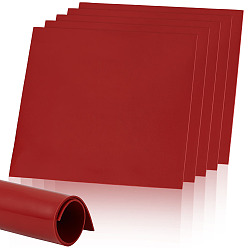 Red Silicone Pads, Reusable Anti Slip Pad, Square, Red, 250x250x1mm