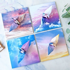 Разноцветный Бумага для оригами, складная бумага ручной работы, для детской школы поделки и декоративно-прикладного искусства, красочный, 142x142 мм