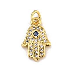 Синий Стойка металлическая латунная микропрофилированная кубическая циркония подвески, с целью перехода в кольце, долговечный, без кадмия и без свинца, реальный 18 k позолоченный, ладонь, синие, 16x10.5x2 мм, отверстие : 3.5 мм