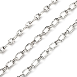 Платина Латунные кабельные цепи, с катушкой, долговечный, пайки, без свинца и без кадмия, платина, Ссылки по теме: 10x5.5x1.5 мм и 6.5x5.5x2 мм