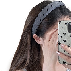 Polka Dot Ткань ленты для волос, узор в горошек, 30 мм