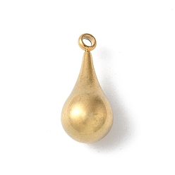 Золотой 304 подвески из нержавеющей стали, очарование слезы, золотые, 18x8 мм, отверстие : 1.8 мм