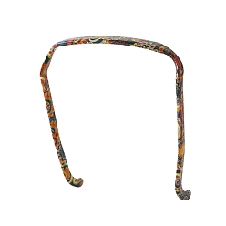 Зелено-Желтый Резинки для волос из смолы, аксессуары для волос для женщин и девочек, квадратный, зеленый желтый, 150x145x15 мм