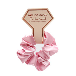 Flamingo Krawatte tuch elastische haar zubehör, für Mädchen oder Frauen, Scrunchie / Haargummis, Flamingo, 100~210 mm, 5 Stück / Set