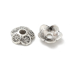 Античное Серебро Сплавочные овальные бусины тибетского стиля , без кадмия и без свинца, античное серебро, 9x2.5 мм, отверстие : 1.8 мм