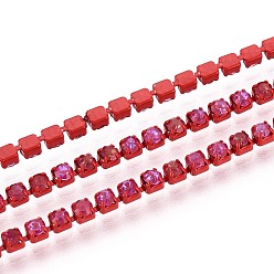 (123L) Белый крем непрозрачный блеск Железо горный хрусталь чашка цепи, с катушкой, огнеупорный кирпич, 2x2x2 мм, около 29.99 футов (9.14 м) / рулон