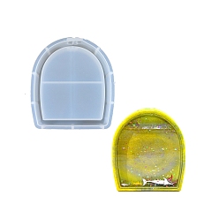 Белый Пищевые силиконовые формы для ваз своими руками, формы для литья смолы, арка, белые, 197x176x38 мм