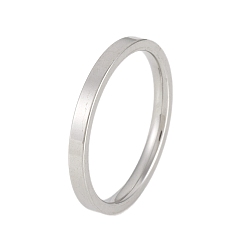 Нержавеющая Сталь Цвет Устойчивые к потускнению 201 плоские кольца из нержавеющей стали, цвет нержавеющей стали, размер США 6 (16.5 мм), 2 мм