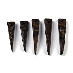 Кокосово-Коричневый Кулоны из натурального кокоса, неокрашенными, конус, кокосового коричневый, 29~36x7.5~8.5x5~7 мм, отверстие : 1.1~1.9 мм, Около 581 шт / 500 г